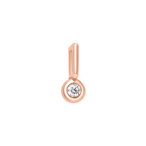 Ciondolo oro rosa con Diamante ct .0,01