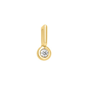 Ciondolo oro giallo con Diamante ct .0,01