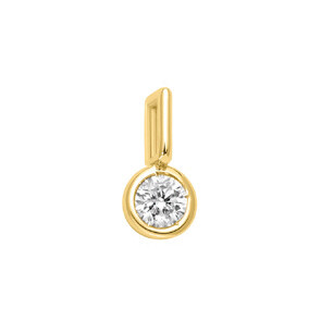 Ciondolo oro giallo con Diamante ct .0,05