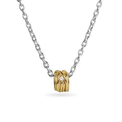 ANELLO FILODELLAVITA MINI IN ORO GIALLO 9KT E DIAMANTE ct. 0.02 ANELLO FILODELLAVITA MINI IN ORO GIALLO 9KT E DIAMANTE ct. 0.02