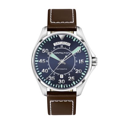 Khaki Aviation Pilot Day Date Auto
