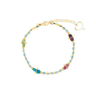 BRACCIALE MIA AFRICA ACQUAMARINA