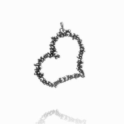 Charm Cuore Perlage Grande
