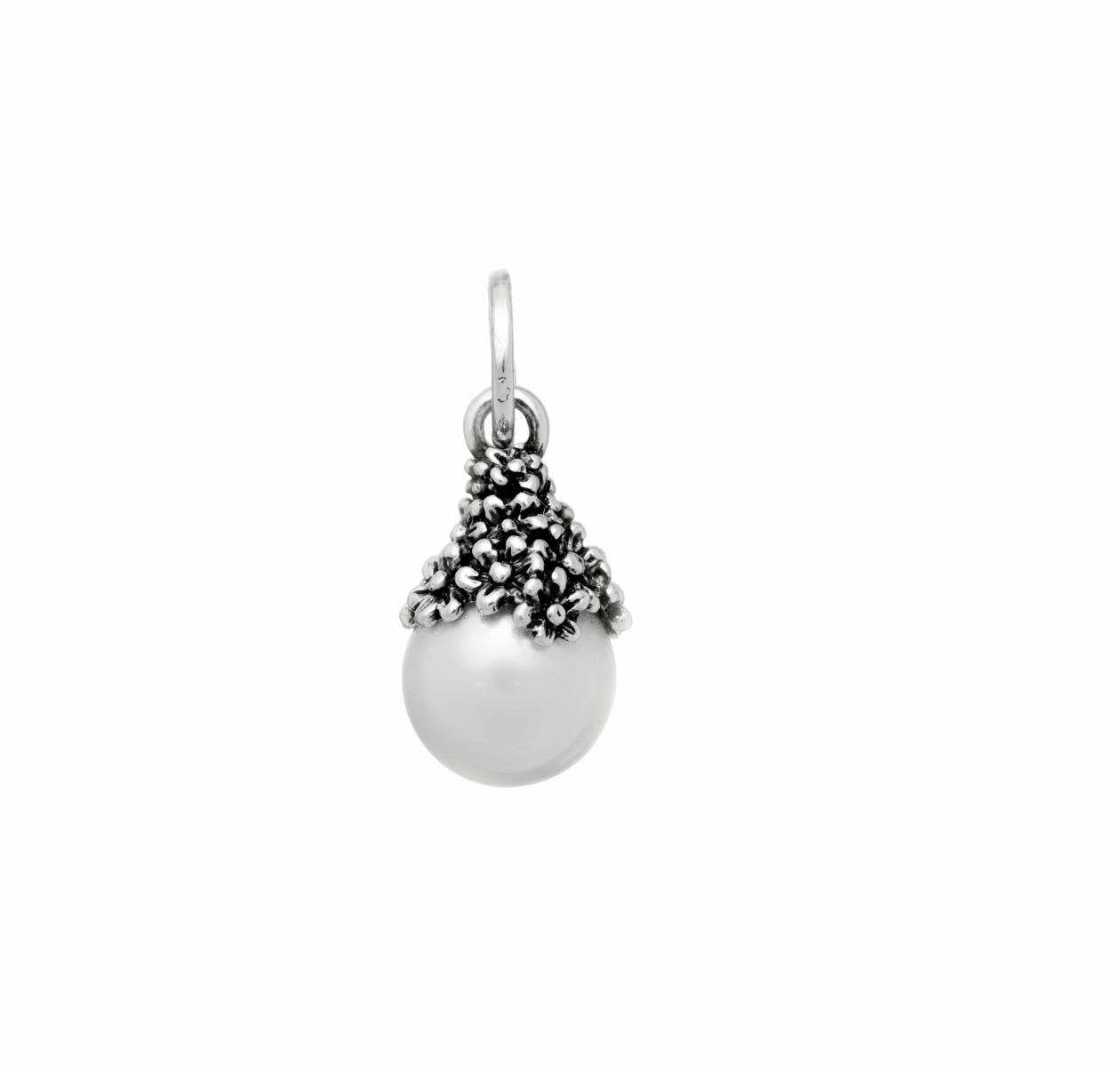 Charm Perla con Margherite