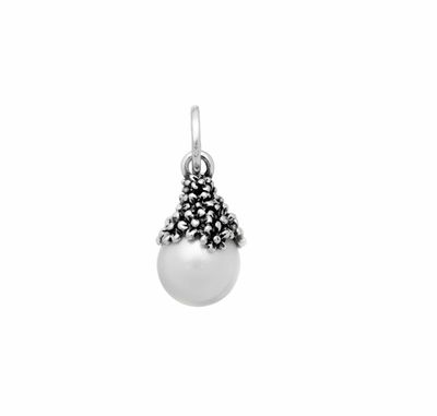 Charm Perla con Margherite