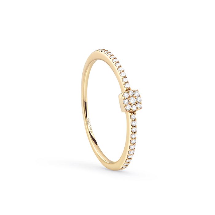 Anello &quot;Bagliori&quot; oro giallo
