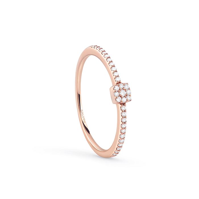 Anello &quot;Bagliori&quot; oro rosa