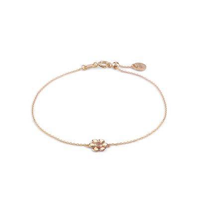 Bracciale oro giallo 9 kt fiore