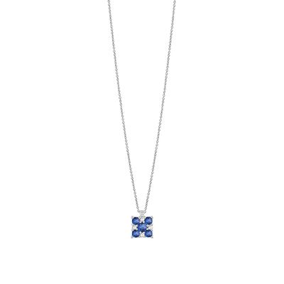 Collier Rugiada Zaffiri e diamanti