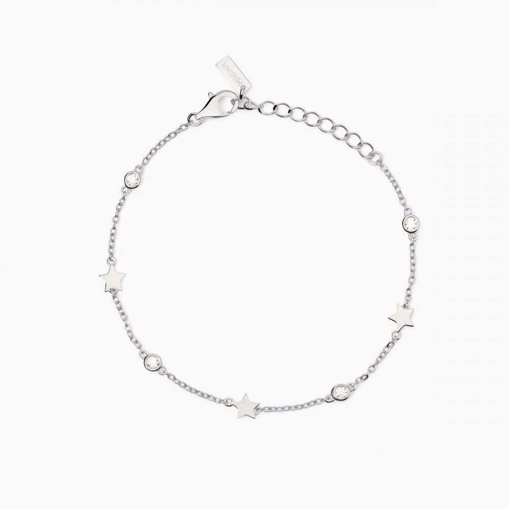Bracciale argento con stelle NARCISO