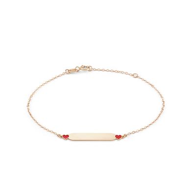 Bracciale Targhetta e cuori