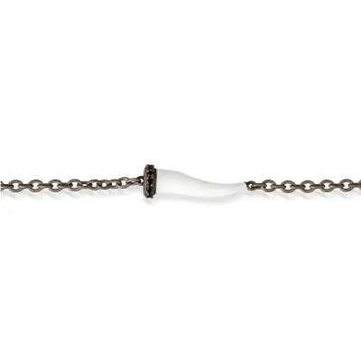 Bracciale "Lucky horn" bianco