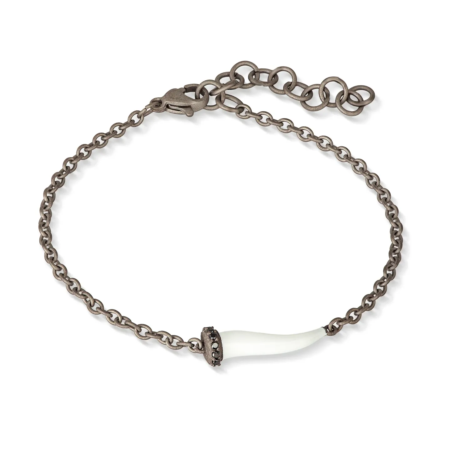 Bracciale &quot;Lucky horn&quot; bianco