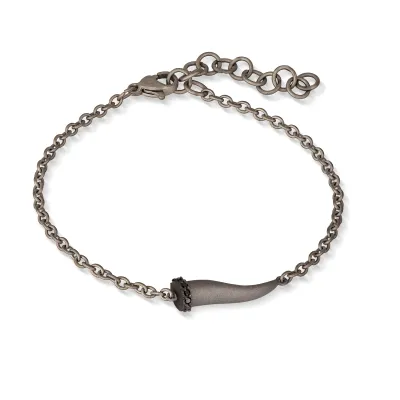 Bracciale "Lucky horn" titanio