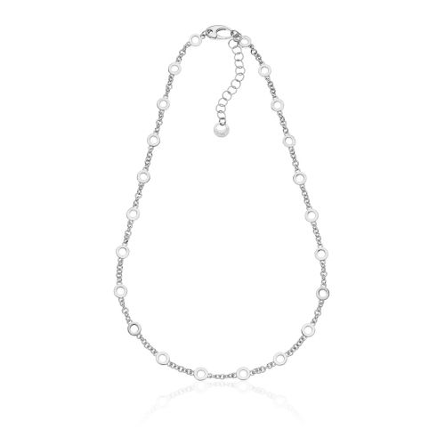 Girocollo in argento con cerchietti