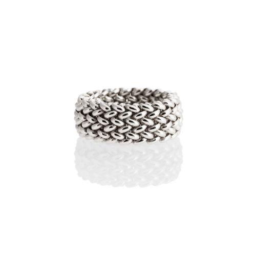 Anello in argento bianco Chicco