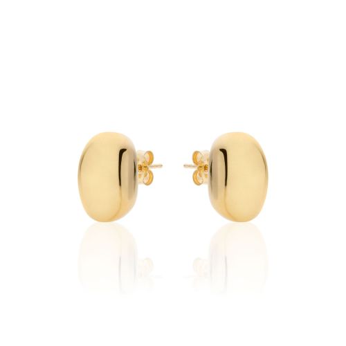 Orecchini in argento dorato medi Boule