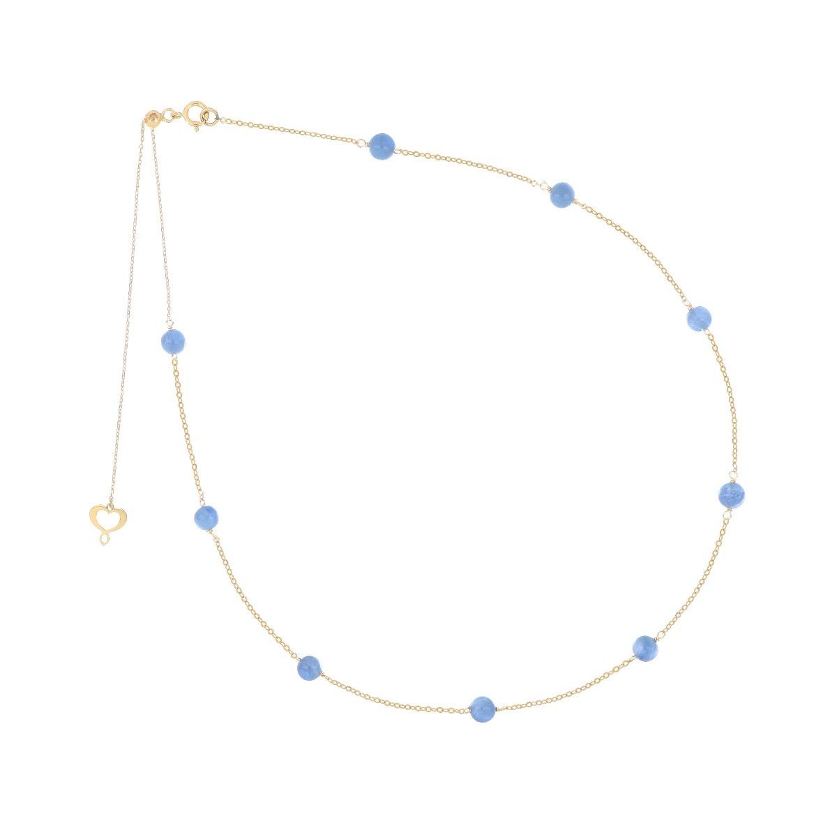 GIROCOLLO 18KT NUVOLE CIANITE