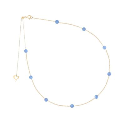 GIROCOLLO 18KT NUVOLE CIANITE