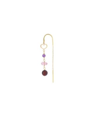 ORECCHINO 18KT NUVOLE ROSSO