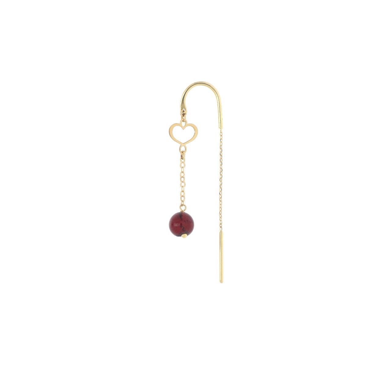 ORECCHINO 18KT NUVOLE GRANATO