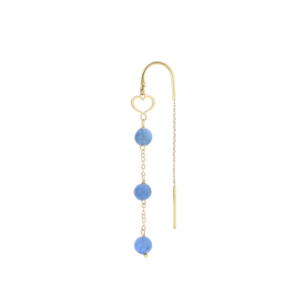 ORECCHINO 18KT NUVOLE CIANITE