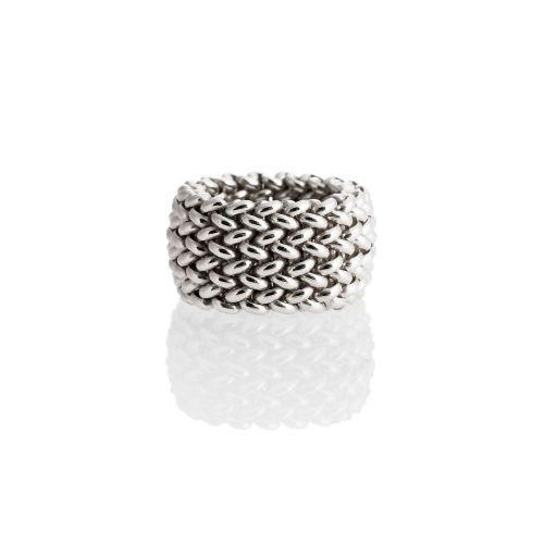 Anello in argento bianco Chicco