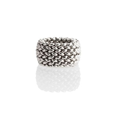 Anello in argento bianco Chicco