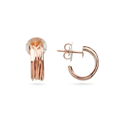 ORECCHINI MINIFILO ORO BIANCO 9 KT