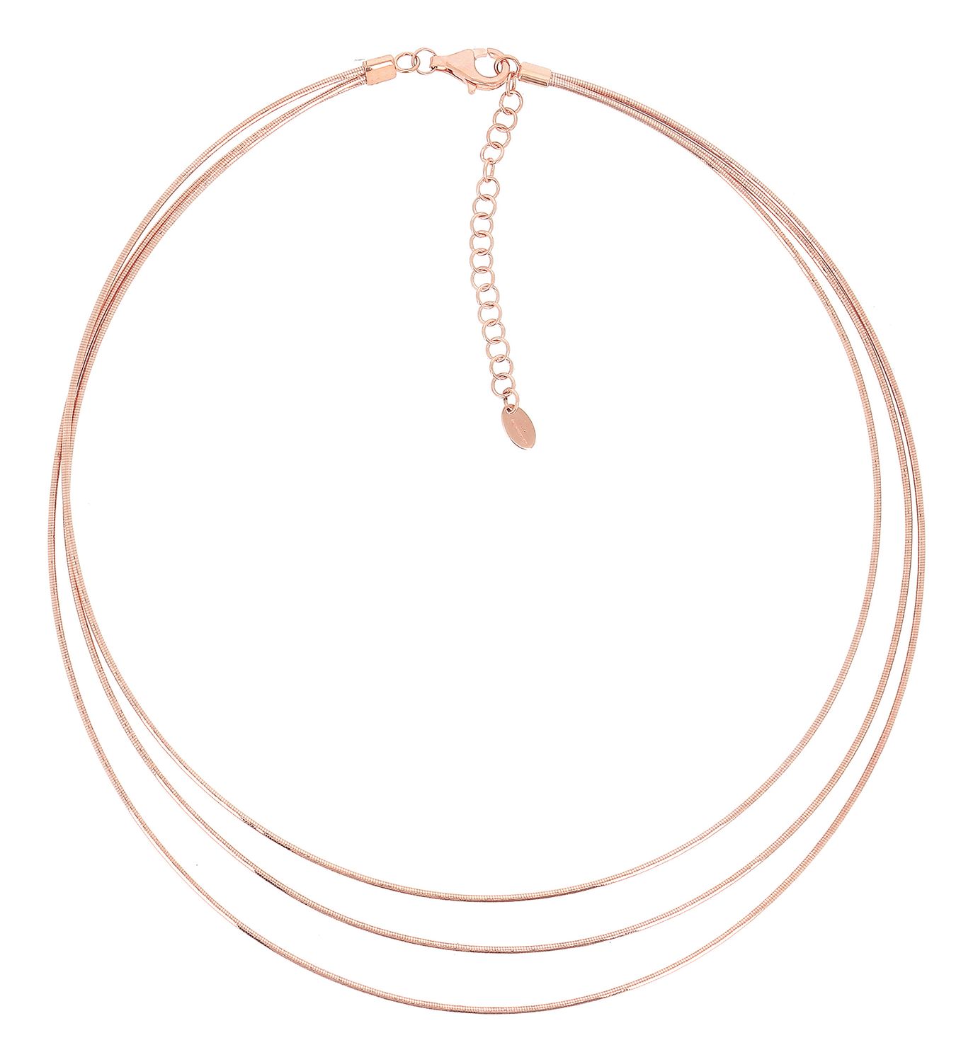 Collier DNA 3 fili rosa