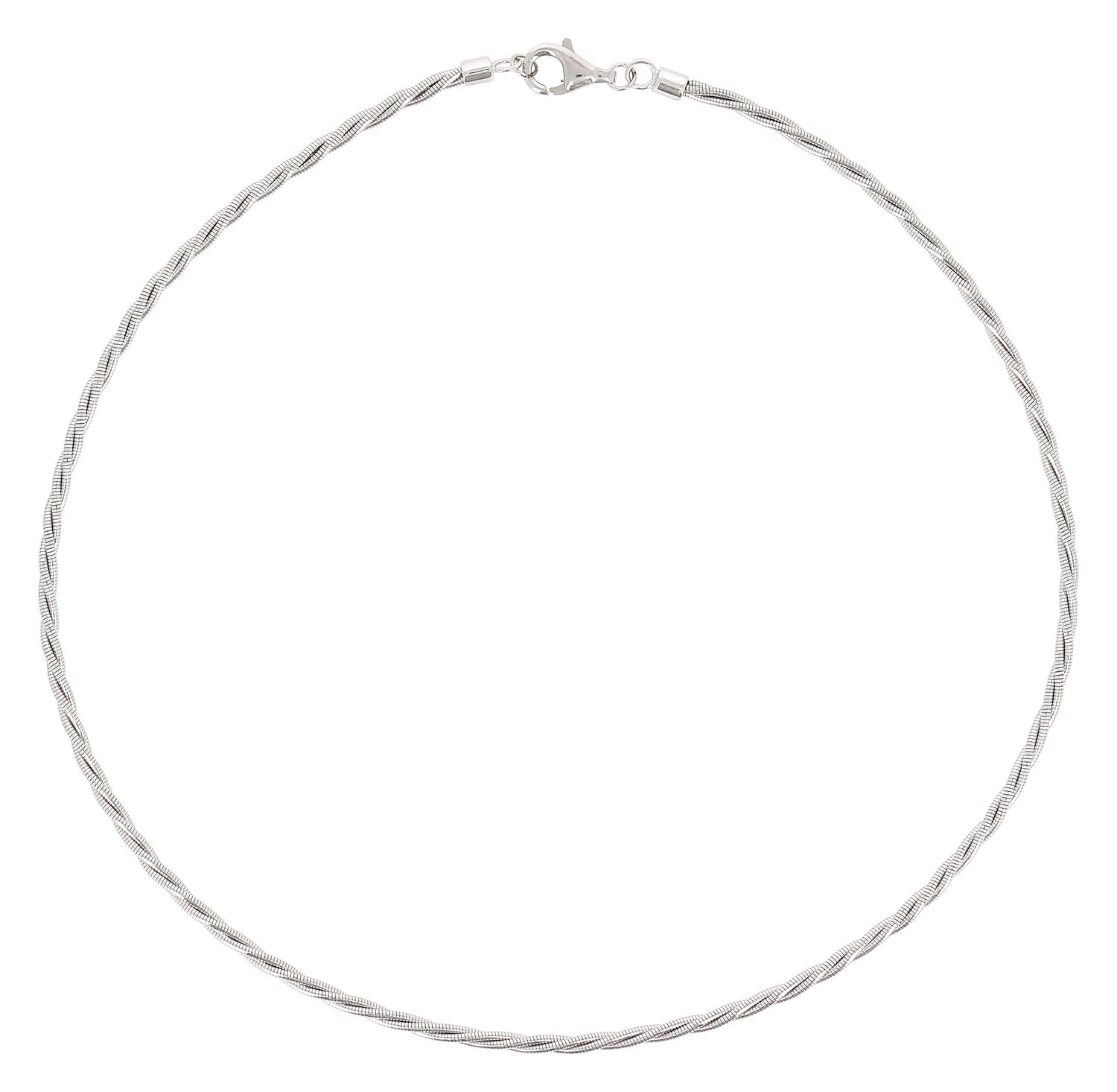 Collier DNA TORCHON rodio Collier DNA TORCHON rodio