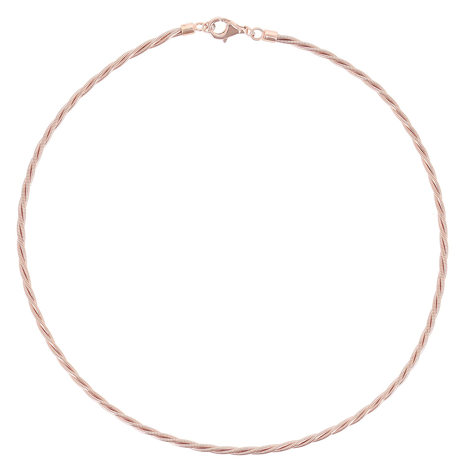 Collier DNA TORCHON rosa