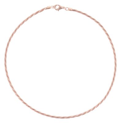 Collier DNA TORCHON rosa