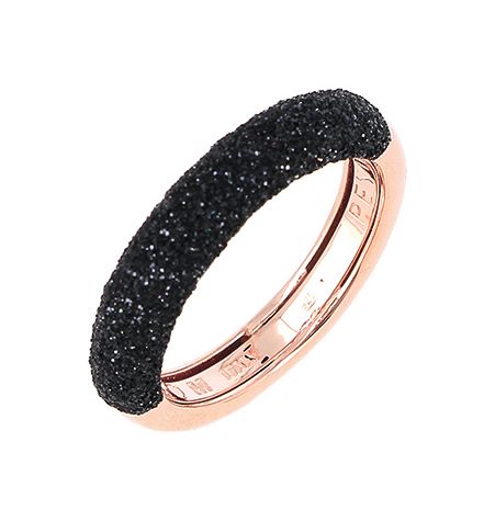Anello fedina Cocktail nero