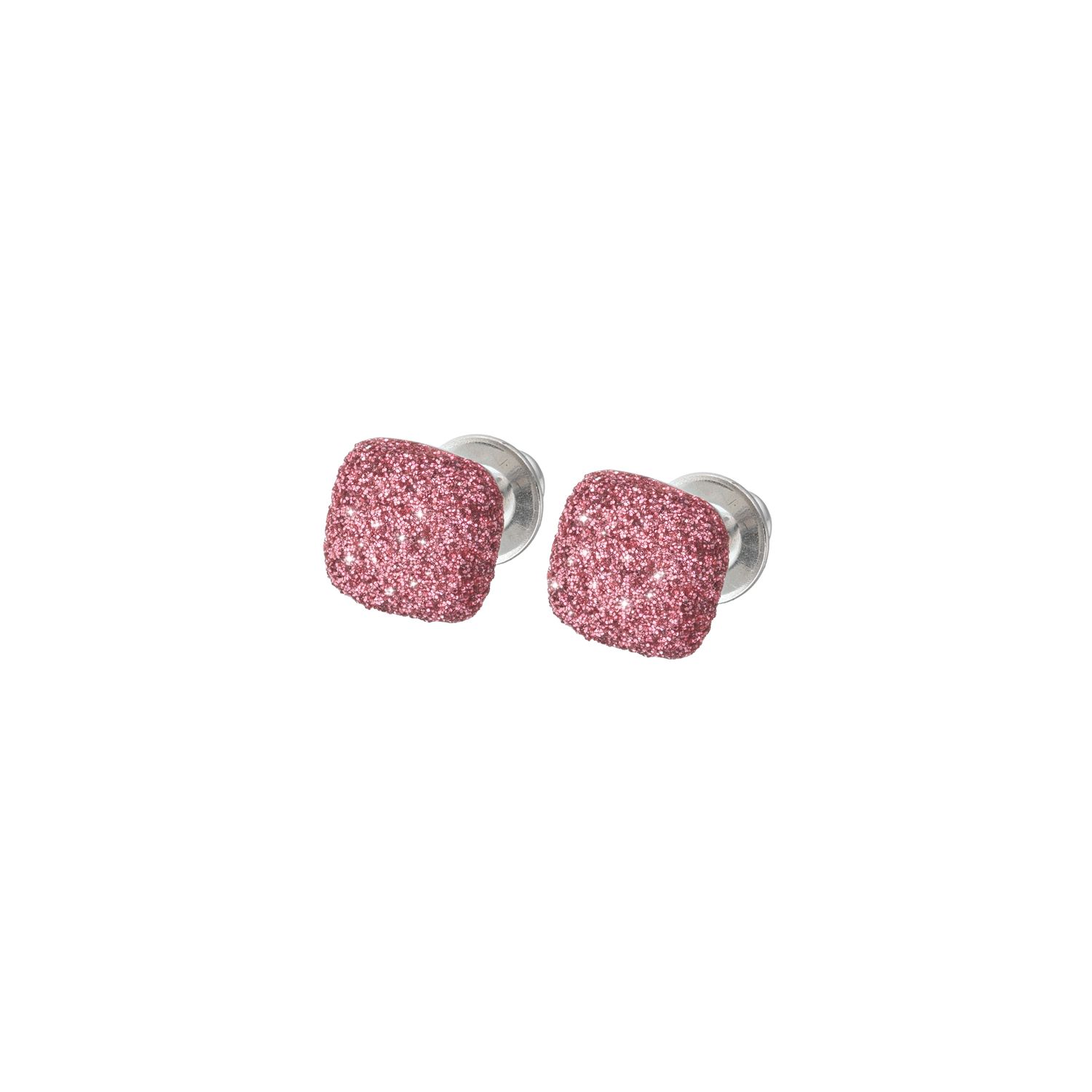 Orecchini a lobo rosa