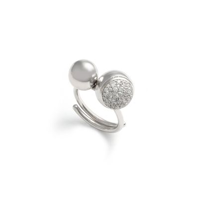 Anello Gea con pavé di zirconi