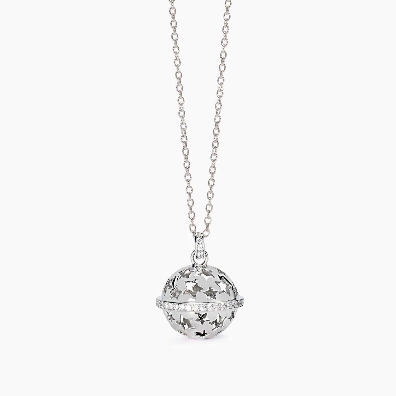 Collana in argento con ciondolo Chiama Angeli Made with Love