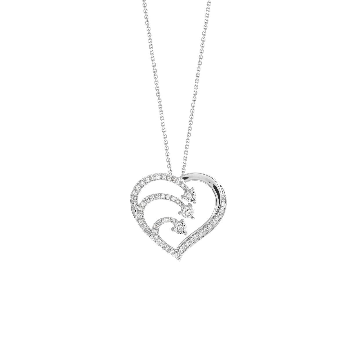 Collier rugiada cuore