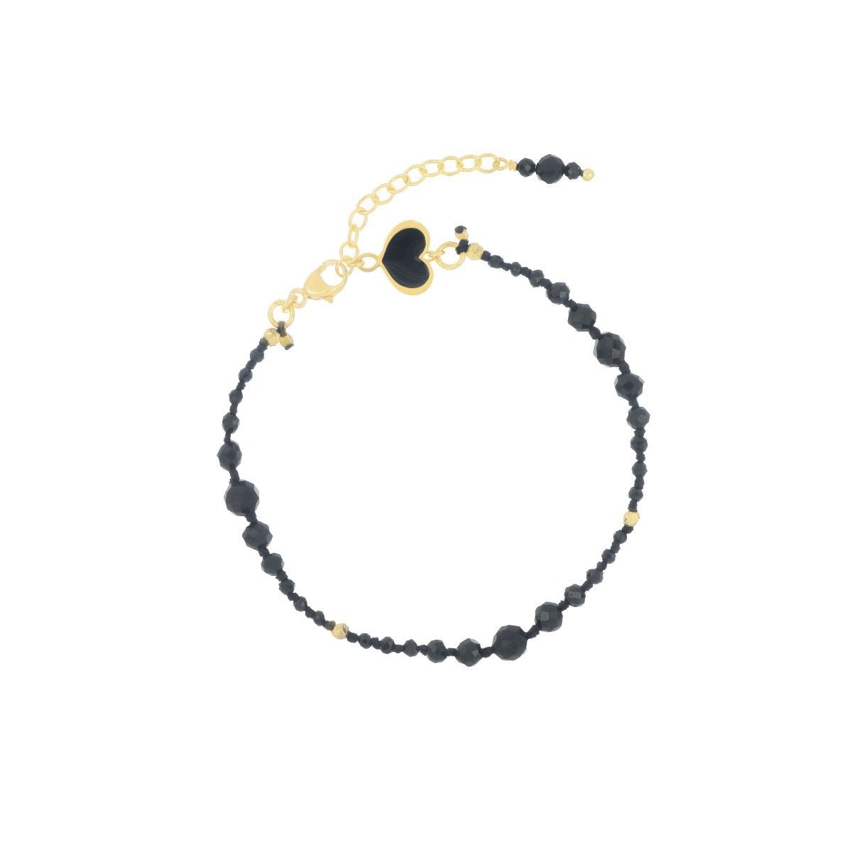 BRACCIALE ONDA NERA E NODI