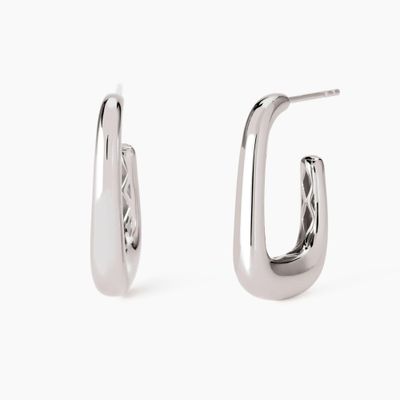 Orecchini rettangolari in argento