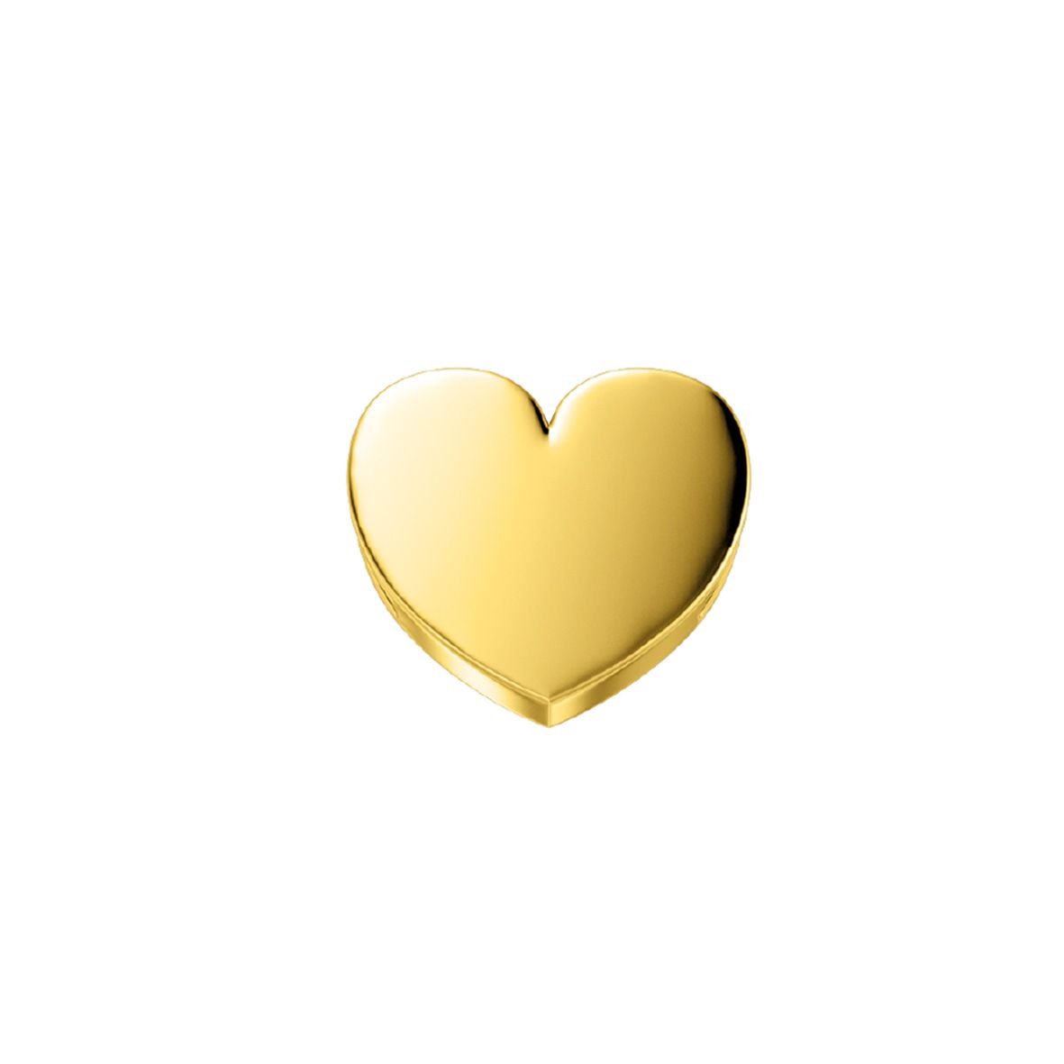 Cuore reverso oro giallo 18 kt