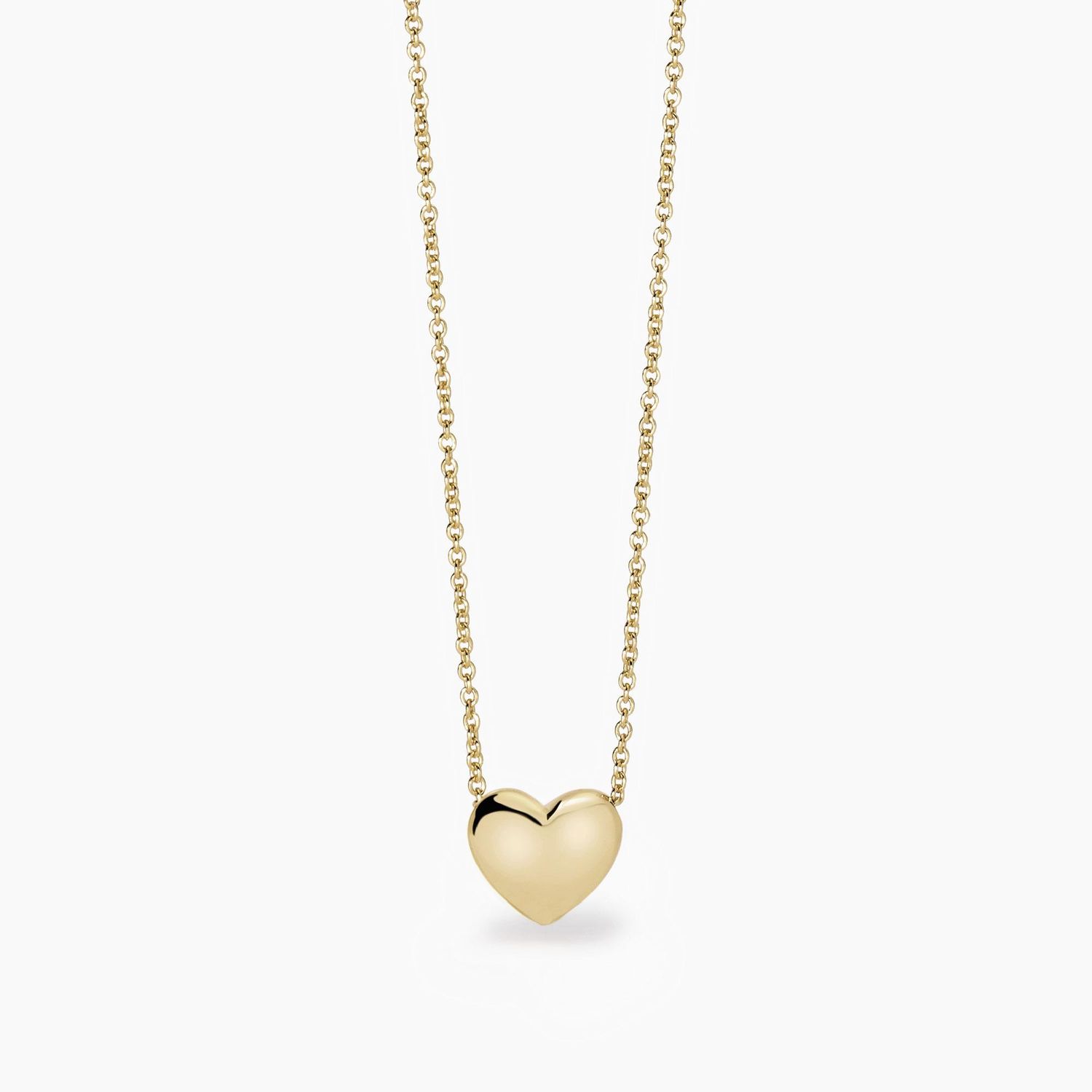 Girocollo placcato oro con cuore Feeling
