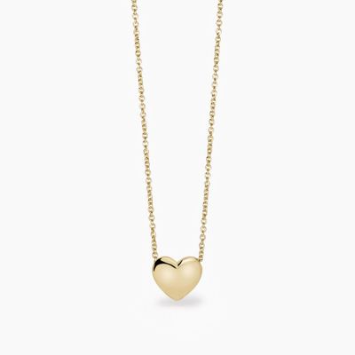 Girocollo placcato oro con cuore Feeling