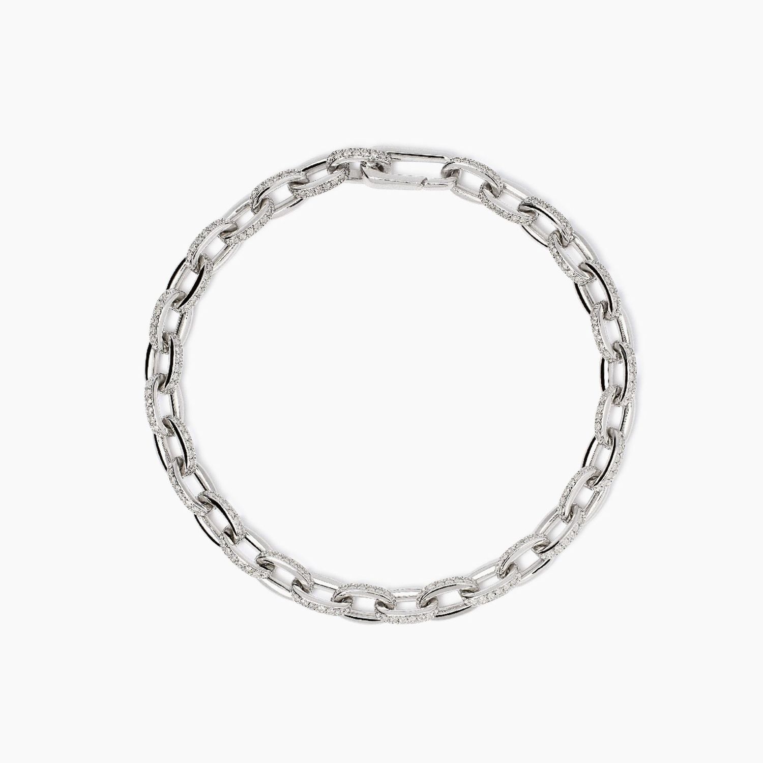 Bracciale in argento con catena rolò Back To Basic