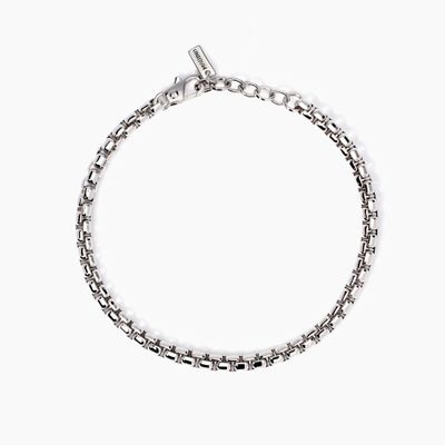 Bracciale uomo regolabile con catena veneta Box Bracciale uomo regolabile con catena veneta Box