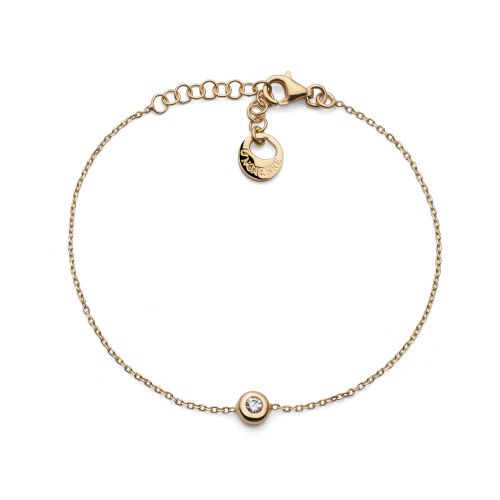 Bracciale in argento dorato Sparkle