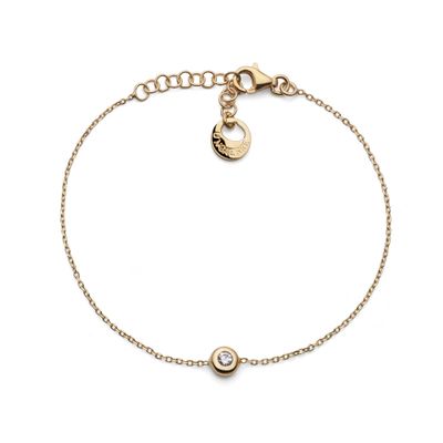 Bracciale in argento dorato Sparkle