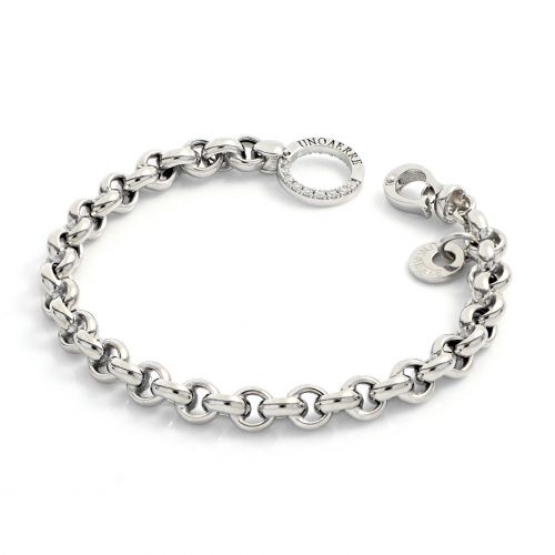 Bracciale in argento bianco