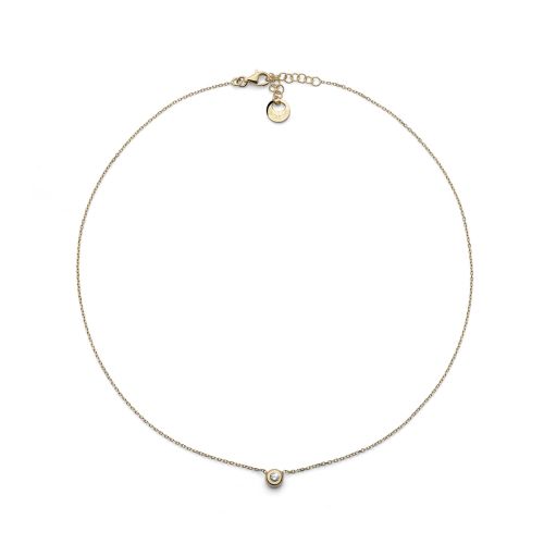 Collana in argento dorato Sparkle