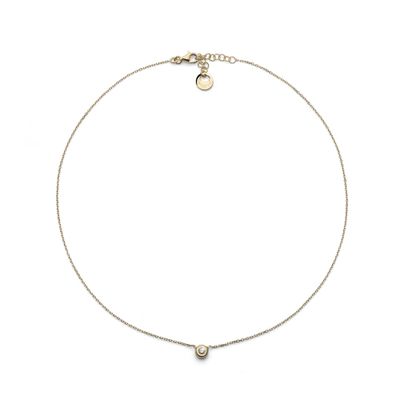Collana in argento dorato Sparkle